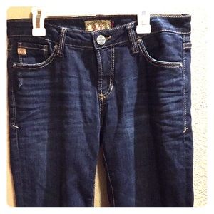 Dear John straight (slight boot) cut, sz 27 short